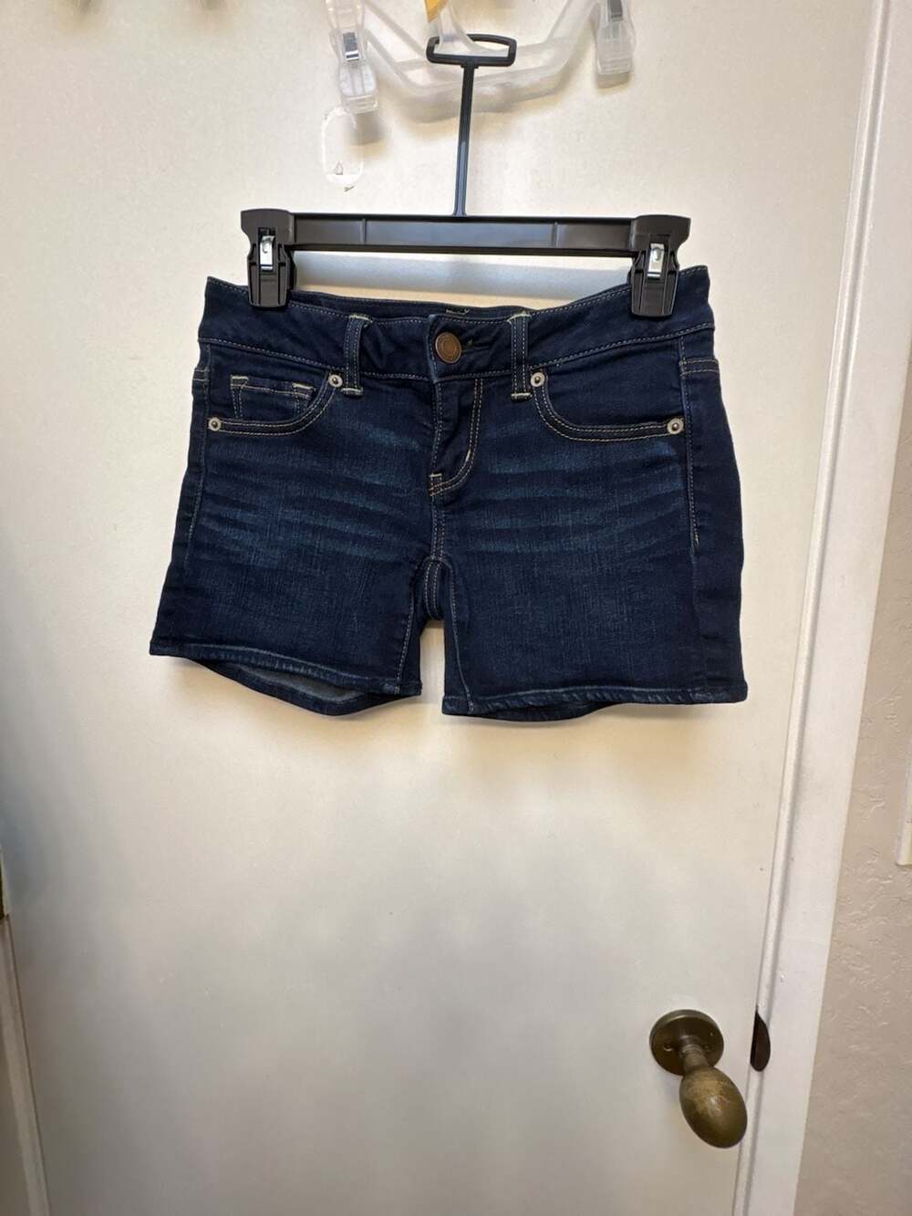 American Eagle Stretch Low-rise Denim Shorts Size 0